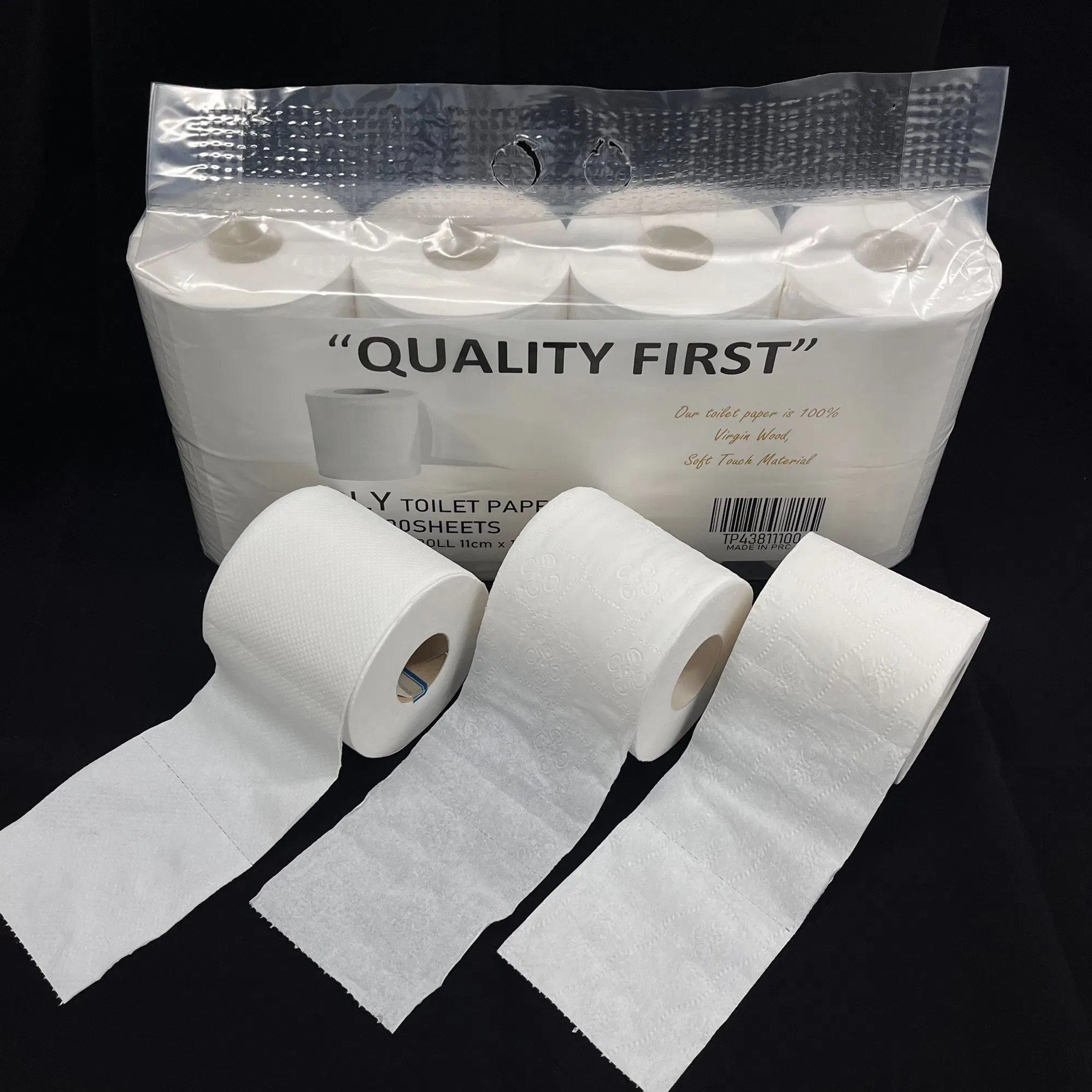 Wholesale Cheap Recycled A Grade Toilet Paper Factory Price 2/3/4ply 10*11cm Toilet Paper Roll Manufact