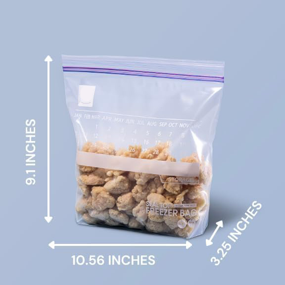 Plastic Zip Ziplock PE Bags for Food Snack Freezer Fruit Vegetable Storage