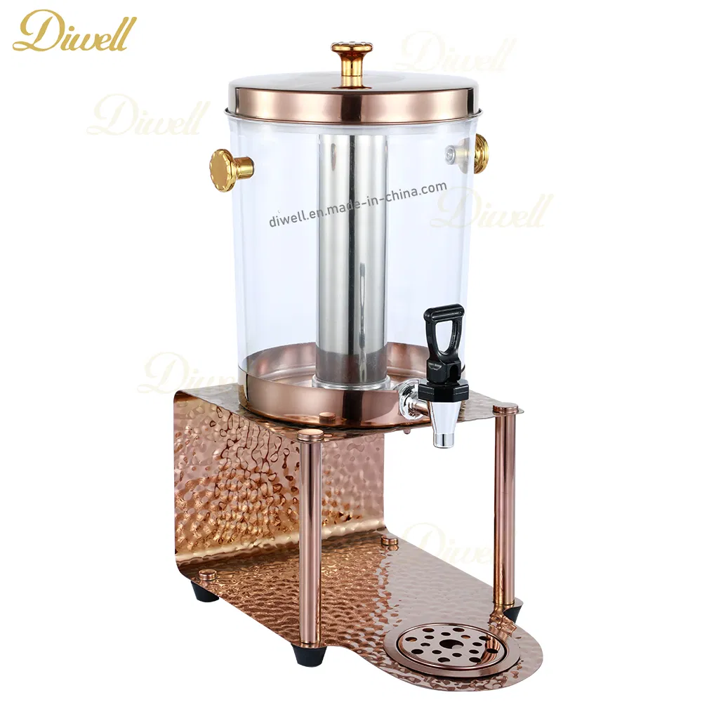 Newest Design Luxury Rose Gold 16L Chilled Juice Dispenser for Buffet Restaurant