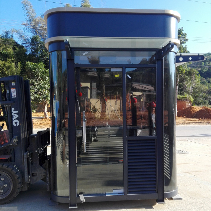 Custom Designed Cheap Outdoor Mobile Steel Structure Toll Guard Booth