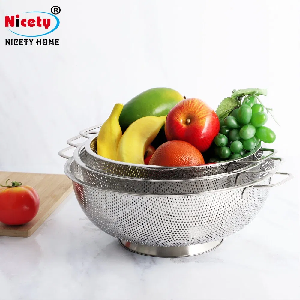 Customizable Explainable Stainless Steel Vegetable Basket Fruit Basket Drain Basket