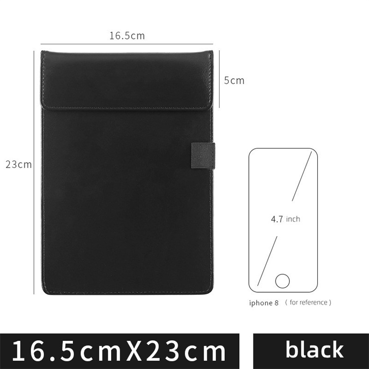Magnetic PU Leather Office Clipboard Restaurant Hotel Menu Folder Bill Folder