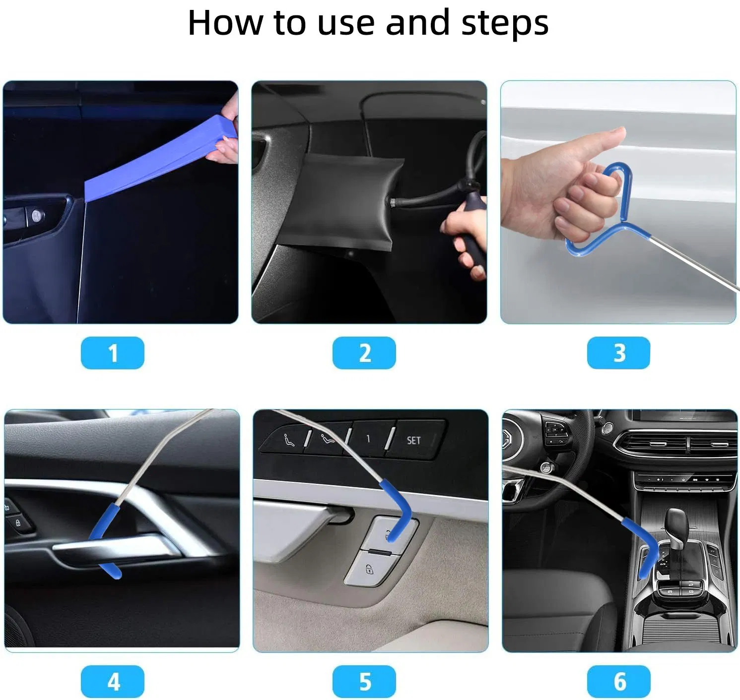20PCS Long Reach Grabber Car Locksmith Opener Car Lockout Kit