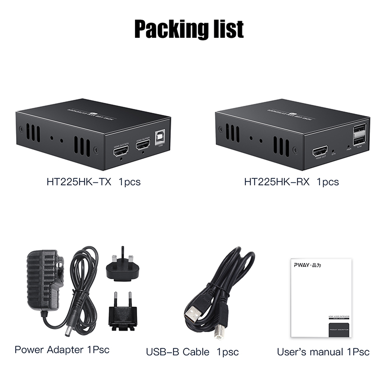 KVM-удлинитель HDMI 1080P, 50 м, USB, CAT6