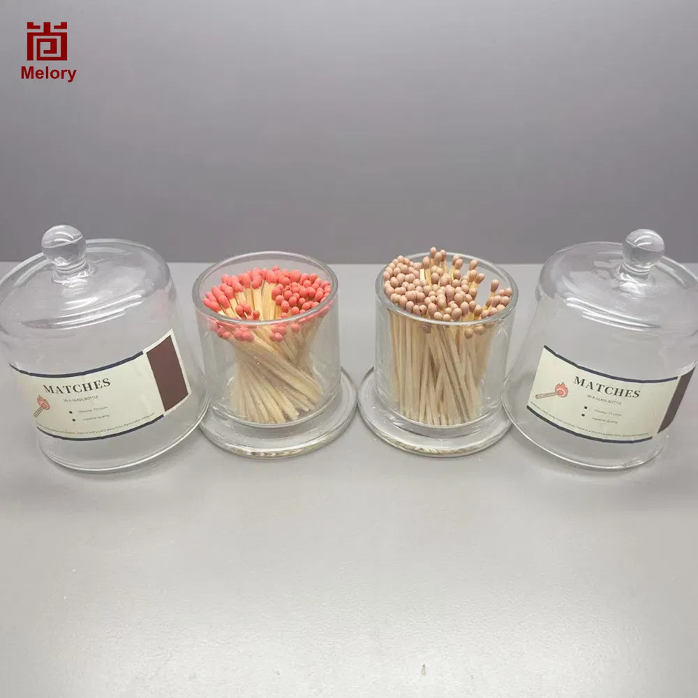 High Quality 7.5cm Safety Matches of Glass Bell Jar