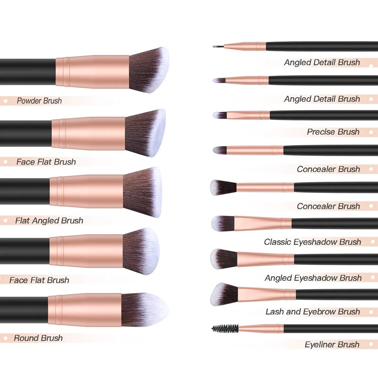 Brushes/Crystal Handle Makeup Brush Set