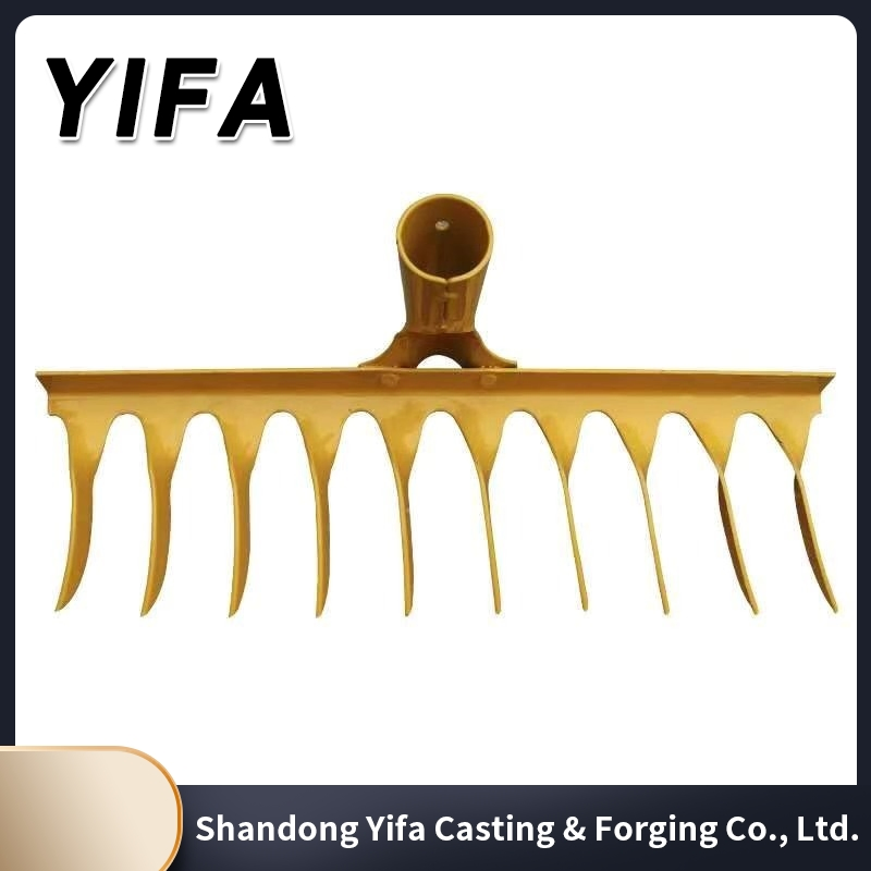 Carbon Steel Garden 12 Teeth Garden Lawn Rakea Gricultural Hand Tool