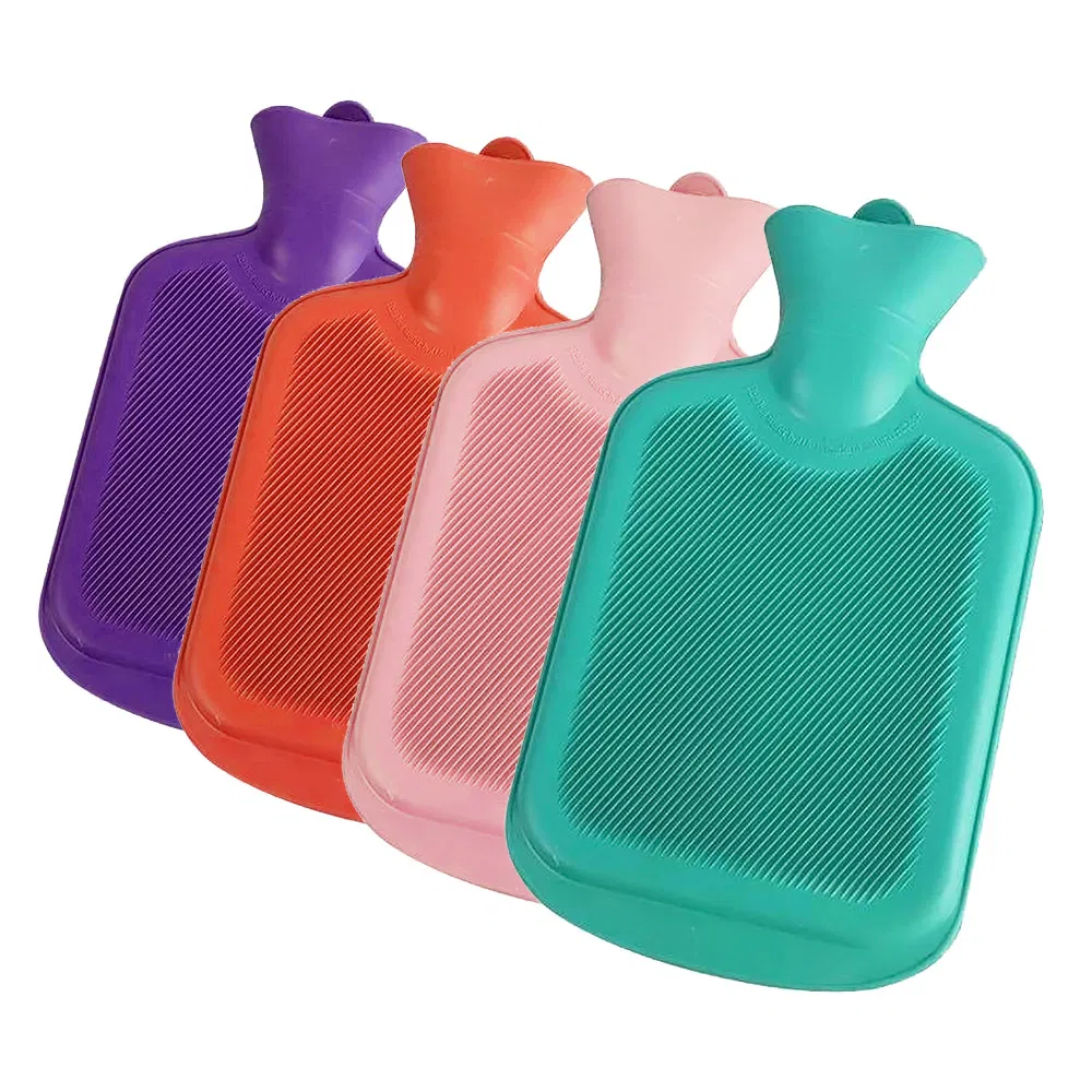 Nature Rubber PVC 2000ml 1000ml 500ml BS Hot Water Bottle