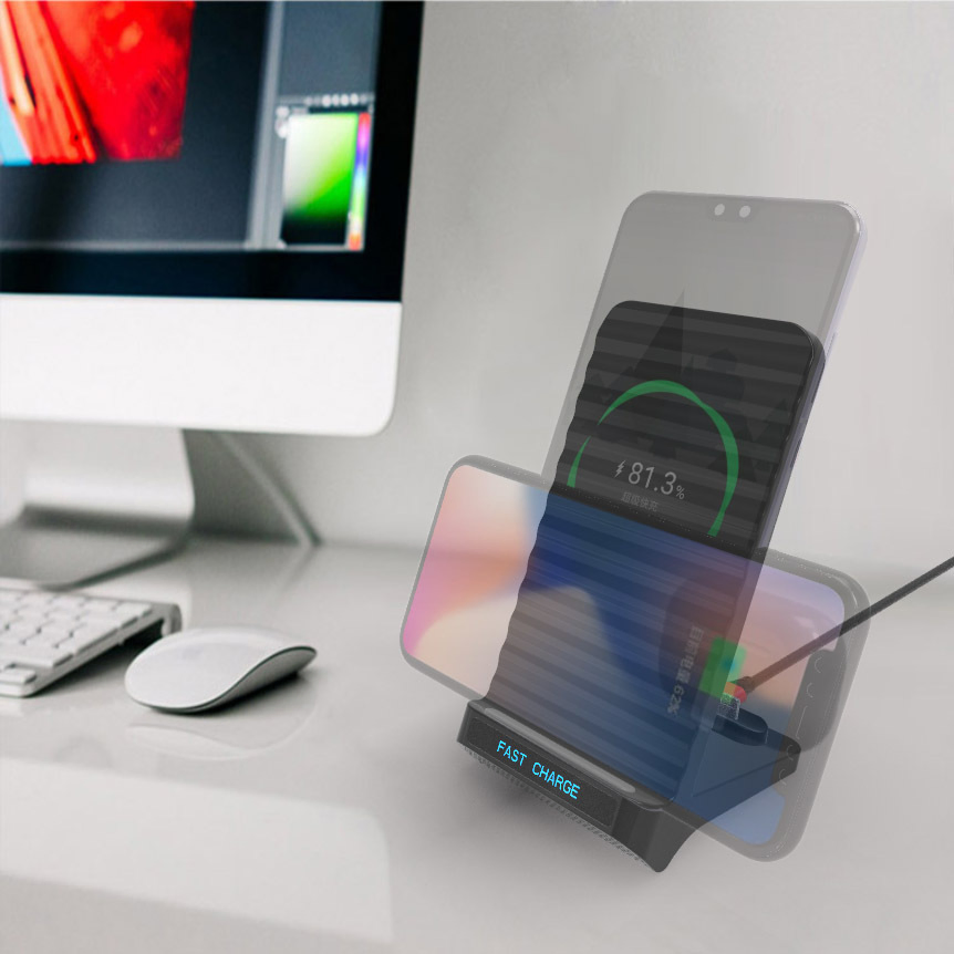 Беспроводная зарядная станция 20W для телефона и AirPods