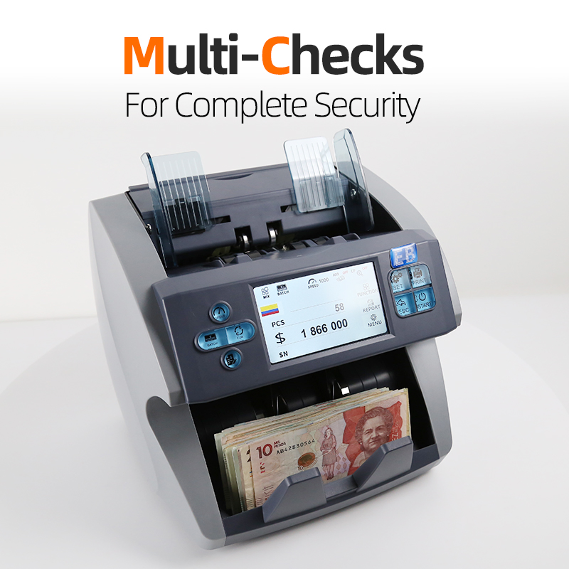 LD-6000 Mix value currency banknote counter with UV/MG/IR/2CIS Fake money detector counter