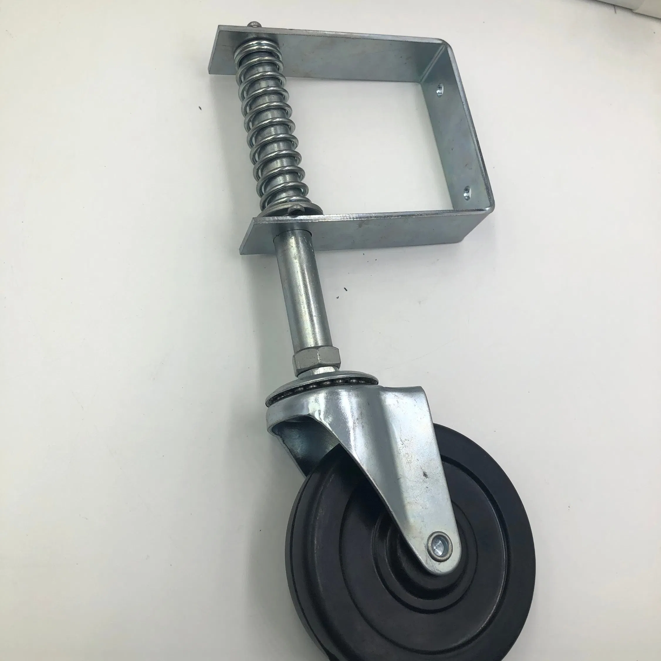 Rubber Gate Wheel Spring Loaded Swivel Caster Heavy Duty Wheels