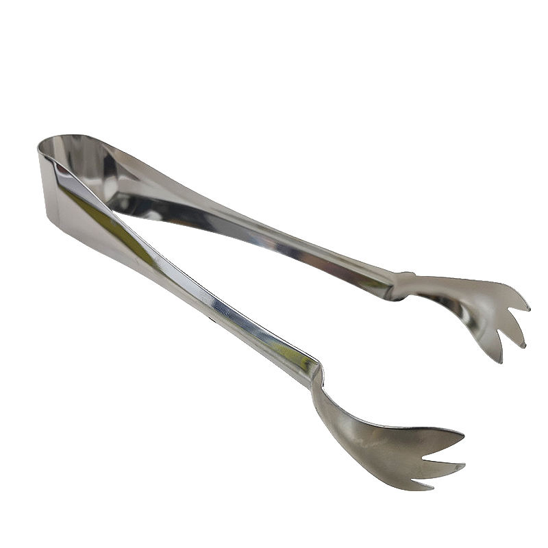 Claw Style Tong Stainless Steel Appetizers Small Serving Sawtooth Tongs Sugar Cube Clips with Teeth Ice Cube Tongs