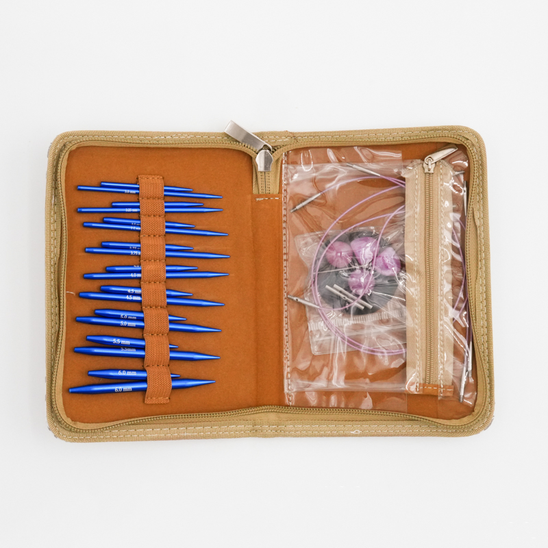 Aluminum Interchargeable Circular Needles Sets (9PCS)