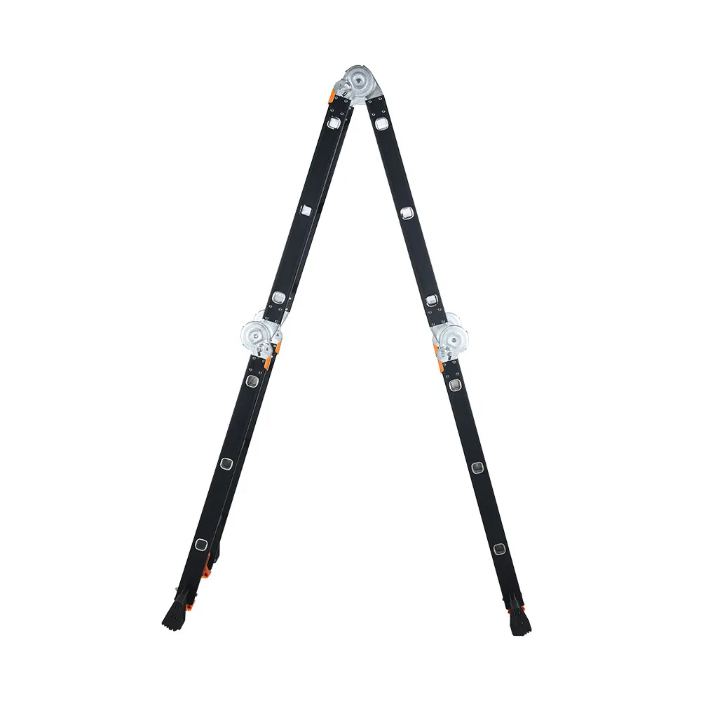 Adjustable Height Heavy-Duty Safety Aluminum Telescopic Ladder