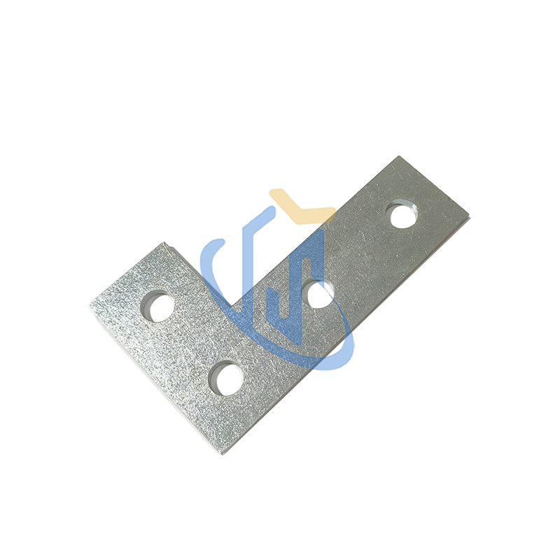 Zinc Plated 4 Hole Flat Angle Bracket for Strut Channel