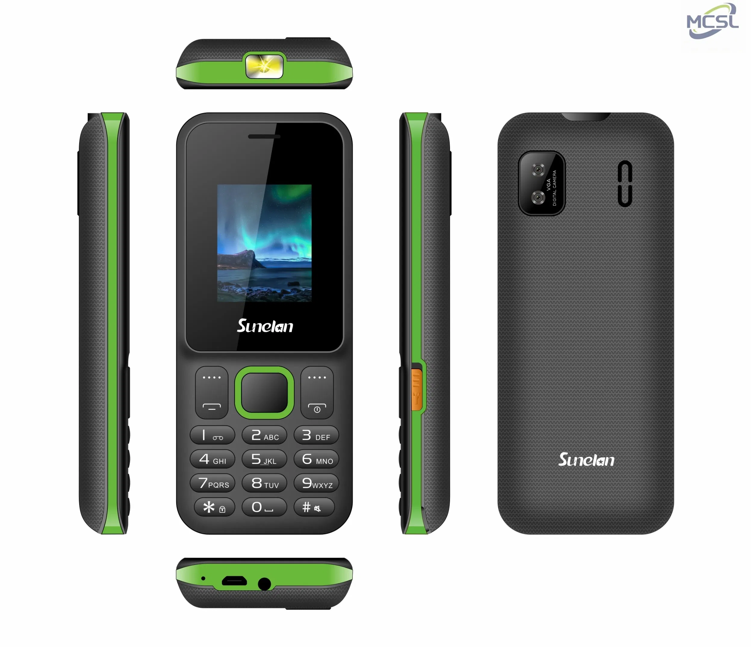 Кнопочный телефон Sunelan S108 с двумя SIM и мощным аккумулятором