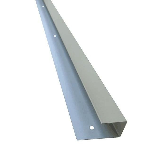 3/8inchx10feet Aluminum Roof Flat J Trim Cap in White Colour