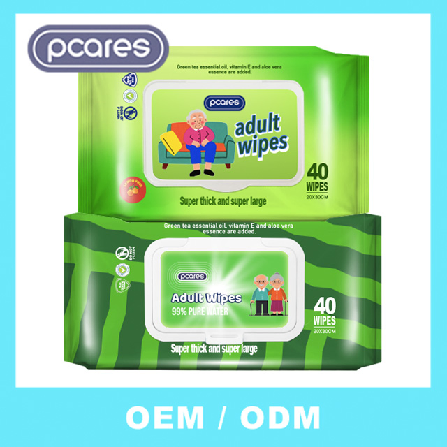 Extra Large Size Cleansing Body Wet Wipes Personal Care Hypoallergenic Adult Wipes