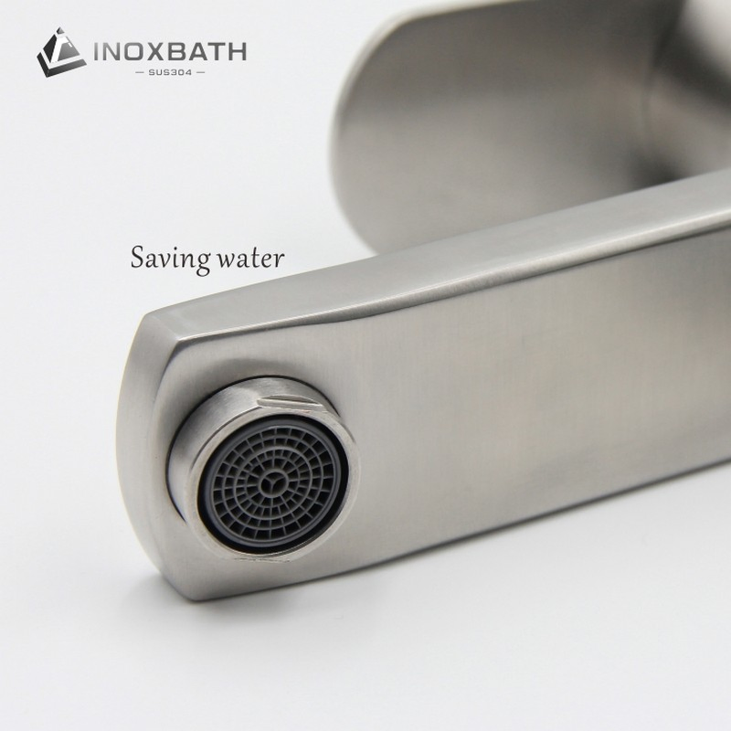 Смеситель для раковины из нержавеющей стали, хром