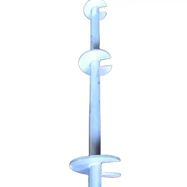 Customized HDG Double and Triple Helixes Screw Helical Pile with Extension