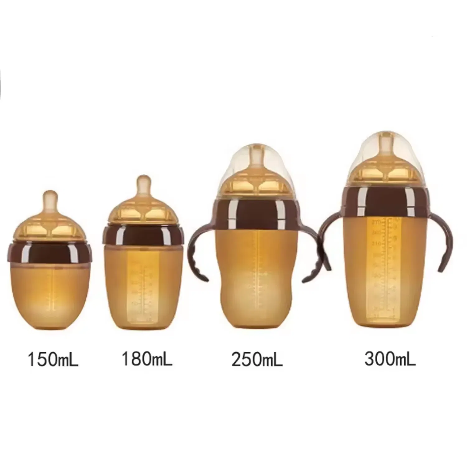 Silicone Bottle Closer to Nature Soft Feel Silicone Baby Bottles Breast-Like Nipples Anti Colic Milk Bottle