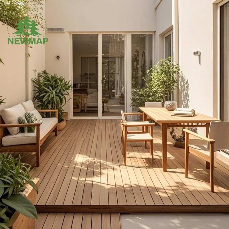 2ND Generation Co-Extrusion WPC Decking Composite Waterproof for Garden