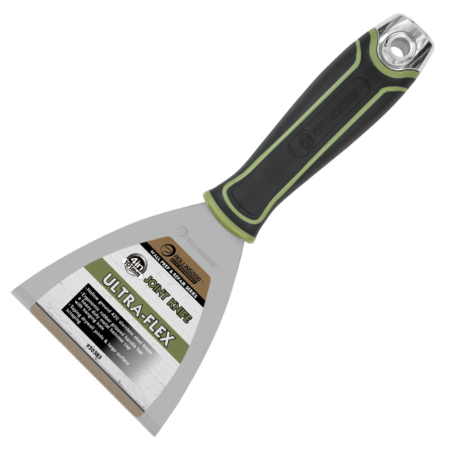 Rolingdog-Elite 50383 Stainless Steel 4 Inch Putty Knife Ultra -Flex