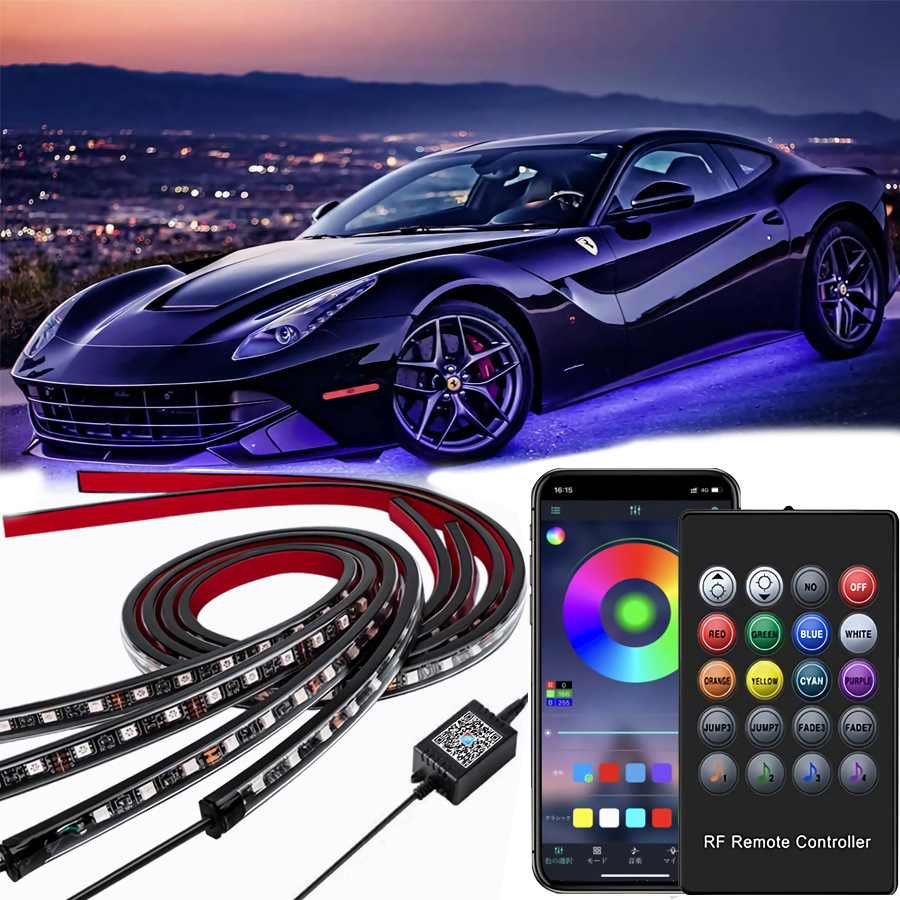 Гибкая светодиодная лента для авто с RGB подсветкой
