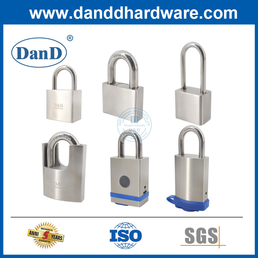 Stainless Steel Safety Shackle Solid Brass Tri Circle Smart Key Door Pad Lock Body Iron Security Lockout Tagout Laminated Fingerprint Combination Alarm Padlock