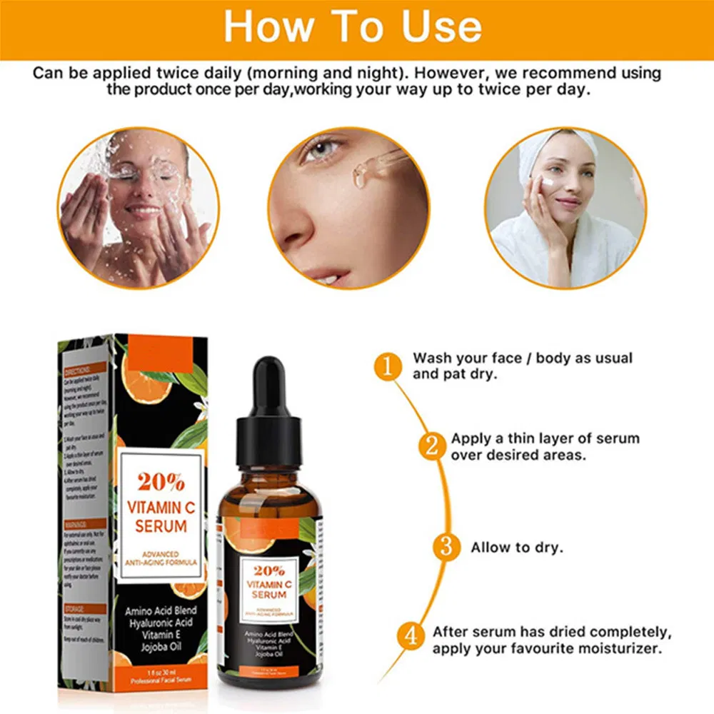 OEM ODM Wholesale Advance Anti-Aging 20% Vitamin C Retinol Serum