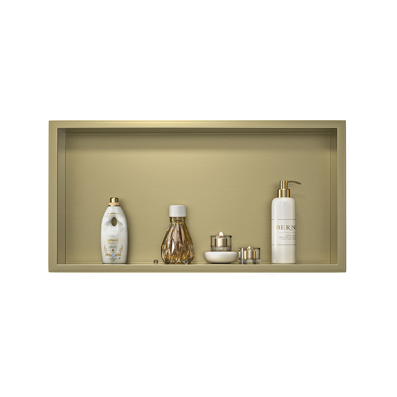 Leak-Proof Waterproof Stainless Steel Shower Gunmetal Wall-Inserted Niche Recessed Niche for Shower Room