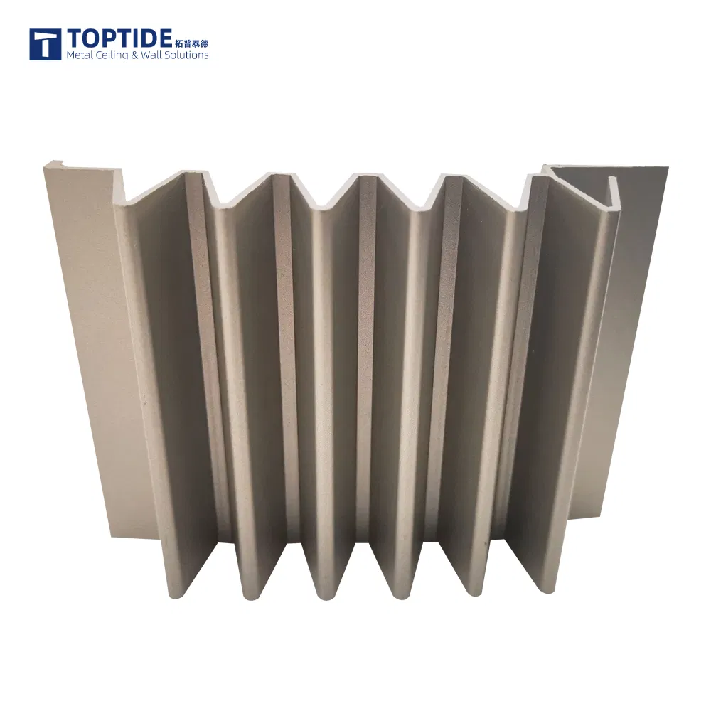 Feature Metallic Aluminum Profile Corrugated Aluminum Ceiling Panel for Interior Cladding