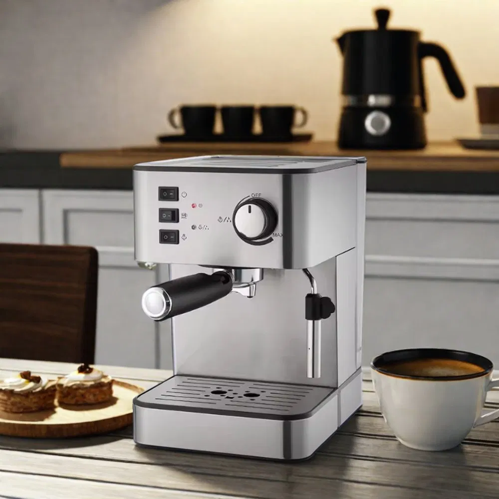 Stainless Steel 15 Bar Espresso Coffee Maker for Cappuccino and Latte