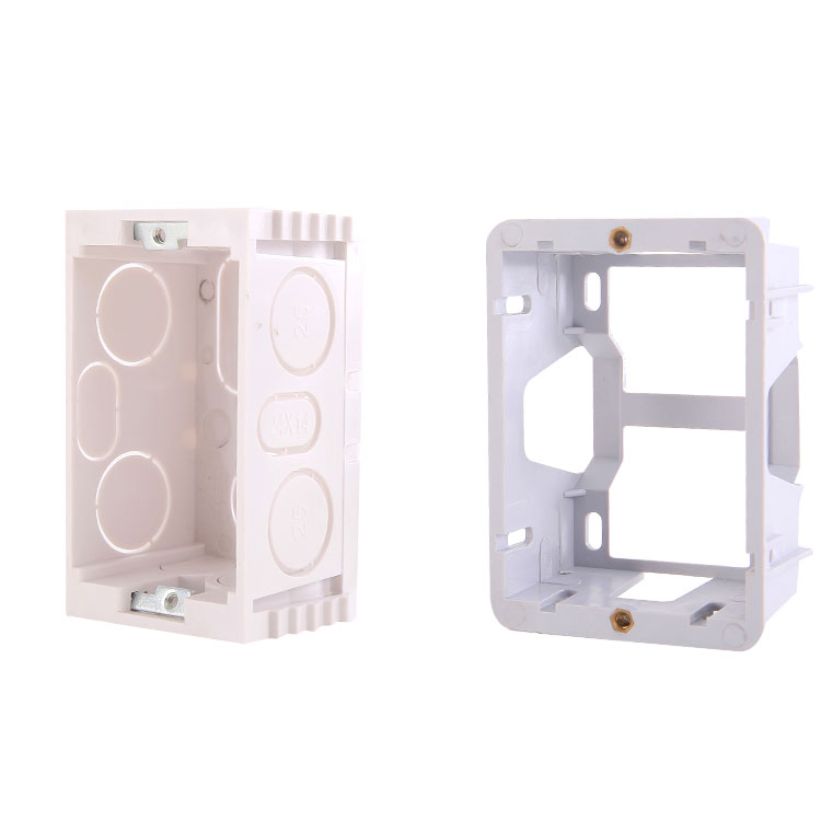 Wall Boxes Moulded Plastic 1 Gang with Sliding Nuts