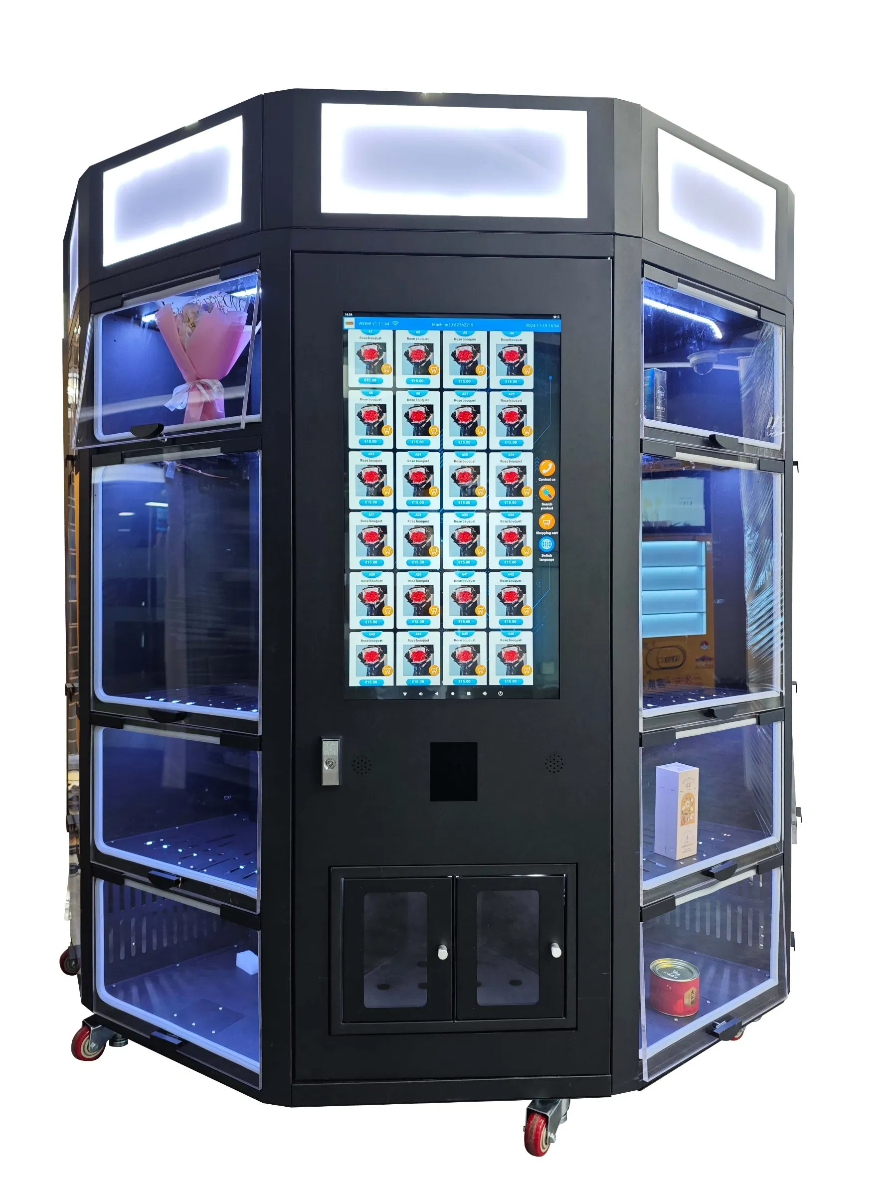 Weimi 2025 Hot Sale Smart Cooling Locker Vending Machine Fresh Bouquets Flowers Vending Machine with Refrigerator Humidifier