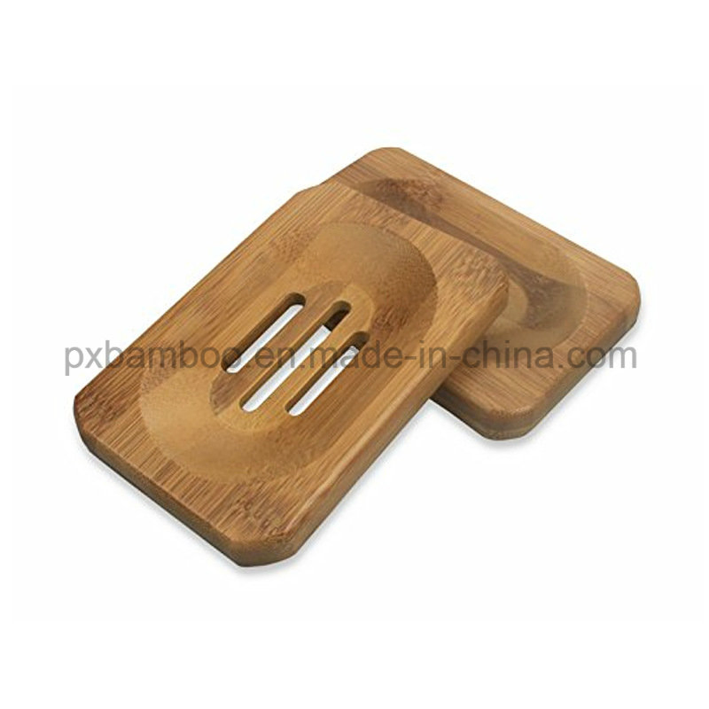 Bamboo Soap Dish and Bamboo Soap Box for Home or Hotel Toilet