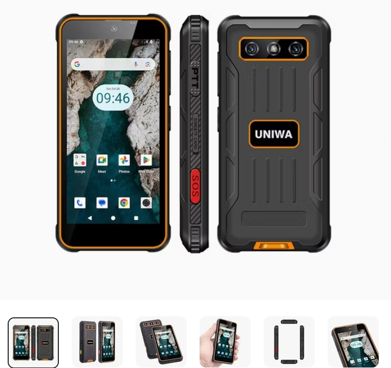 Защищённый смартфон UNIWA R4001 Android 14 с NFC и ночной камерой