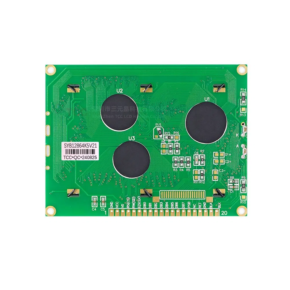 Hot Selling 128X64 Graphic LCD 20 Pin Monochrome 12864 LCD Display Module