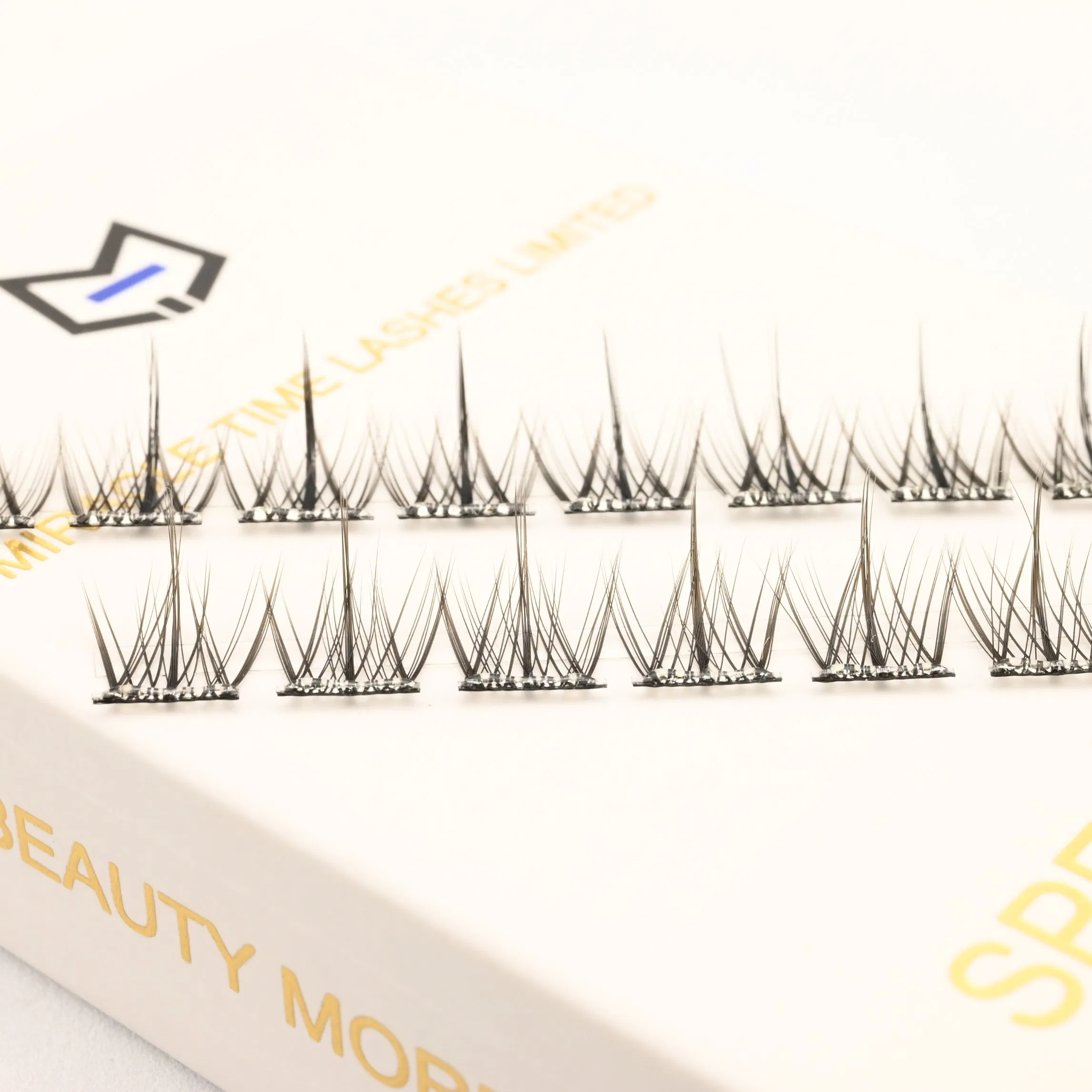Mtlashes Black Extension DIY Segment Cluster Eyelashes D Curl Glue-Free Lashes