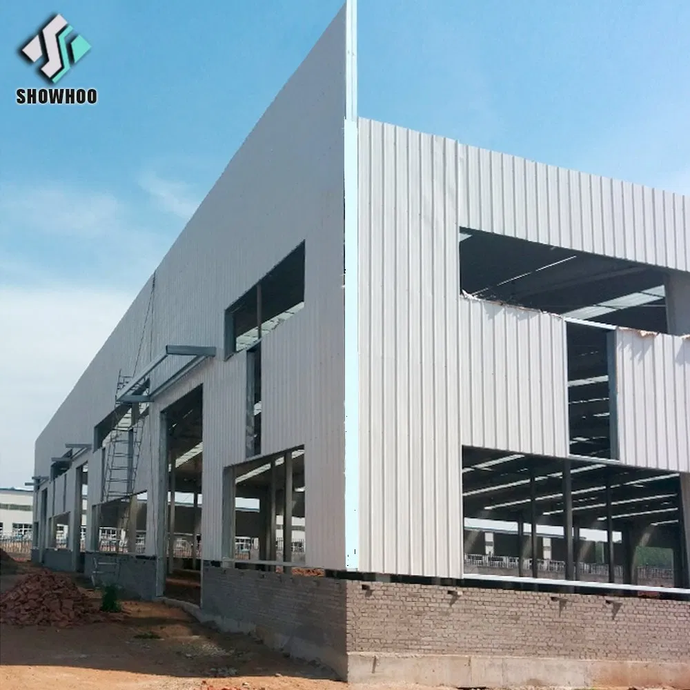 Anti-Seismic H Section Steel Column Galvanized Steel Frame Workshop Structure
