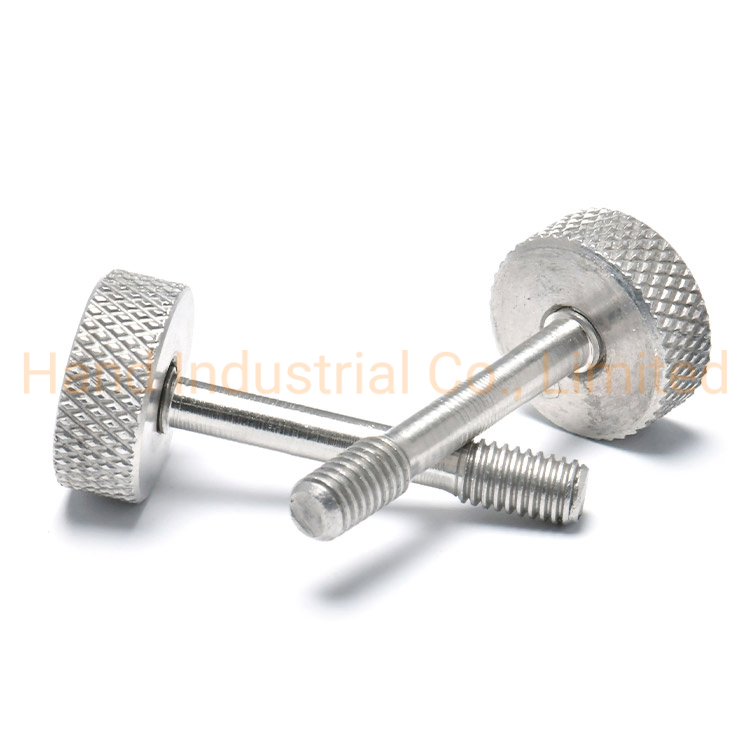 Винт панельный M4 с накатанной головкой, нержавеющая сталь