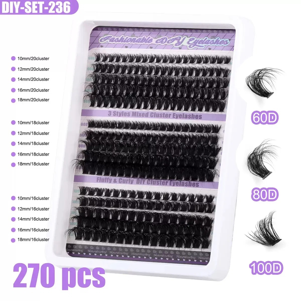Cluster Lash D Curl DIY Individual Eyelash Extensions Book