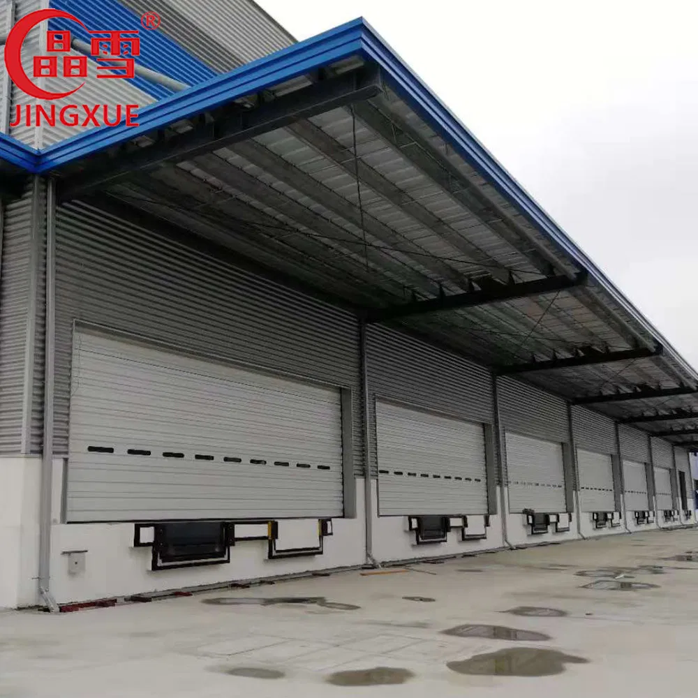 Electric Manual Intergration Fireproof Aluminium Alloy Industrial Sectional Door