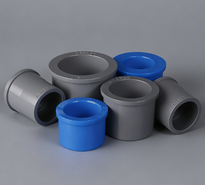 PVC / UPVC Core Filling Reducer Adapter with Injection Molding and Custom Size Options