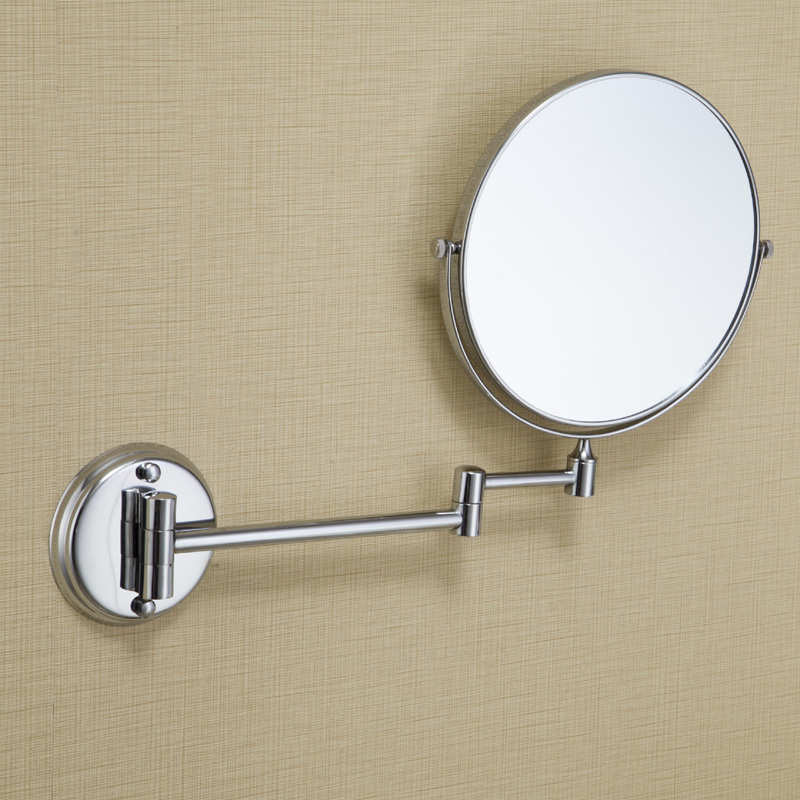 Wall Mounted Magnifying Makeup Mirror Black