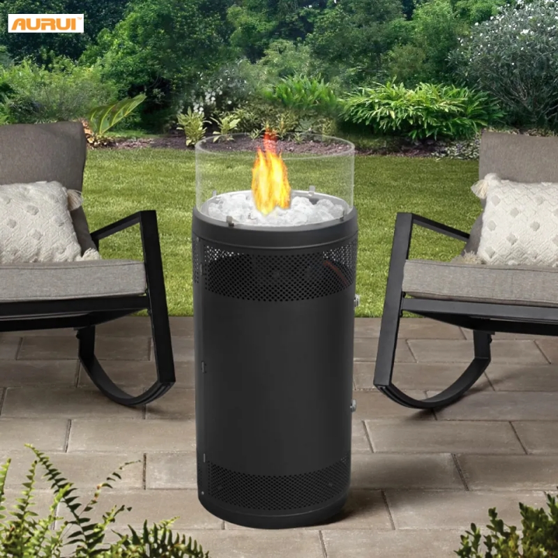 Fair Price Circular Outdoor Camping Propane Beautiful Garden Round Gas Fire Pit