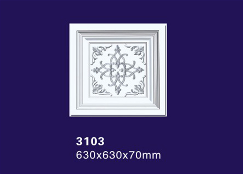 Square /  Rectangular Design 	Polyurethane Ceiling Medallion / Lamp Medallion for Ceilings