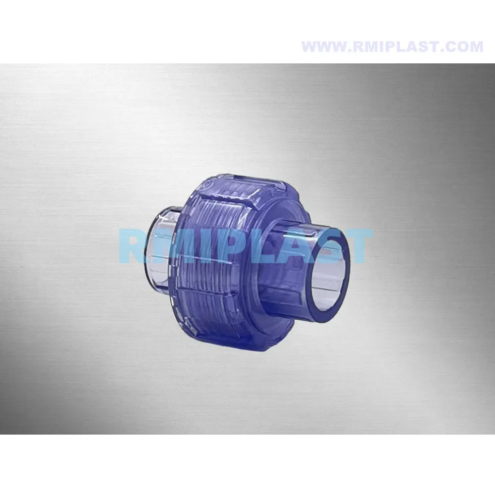 Clear UPVC Male Thread Coupler Clear PVC Male Coupling Plastic Male Threaded Adaptor by DIN Pn16 for Water Supply