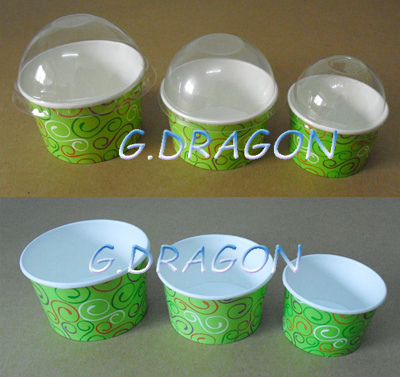 Double-Sided Poly Paper Cold Ice Cream Cups (PC004)