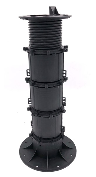Raised Support Plastic Wood Composite WPC Adjustable Pedestal for Decking